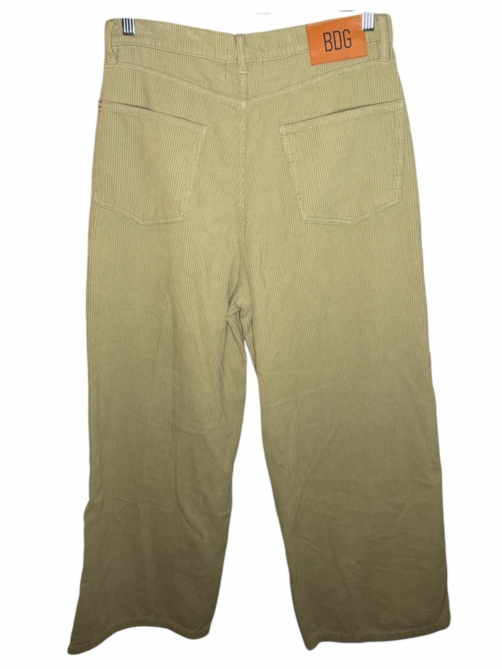 BDG Urban Outfitters High & Wide Light Sage Wide Leg Corduroy 100% Cotton Pants - Picture 3 of 6